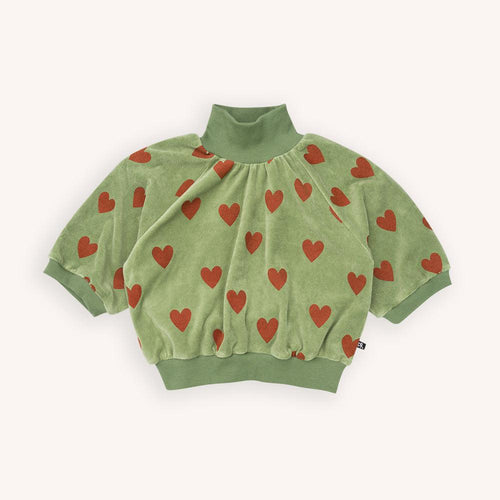 Hearts - Velvet Girls Sweater Turtleneck