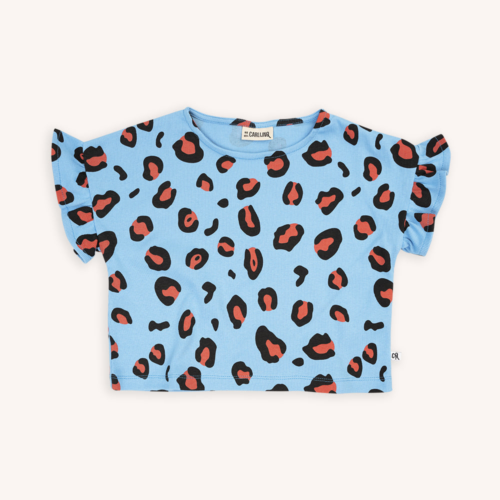 Leopard - Frilled Shirt