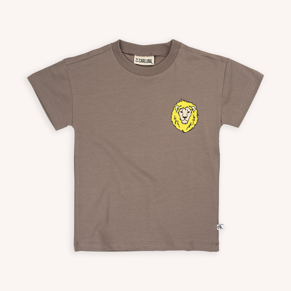 Lion - T-Shirt Crewneck With Print