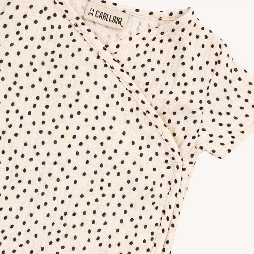 Mini Dots - Kimono Shortsleeve Bodysuit