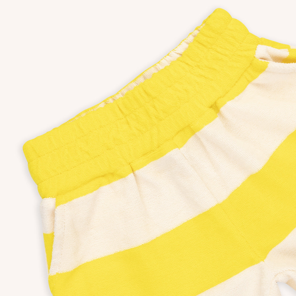 Stripes Yellow - Sporty Girls Shorts