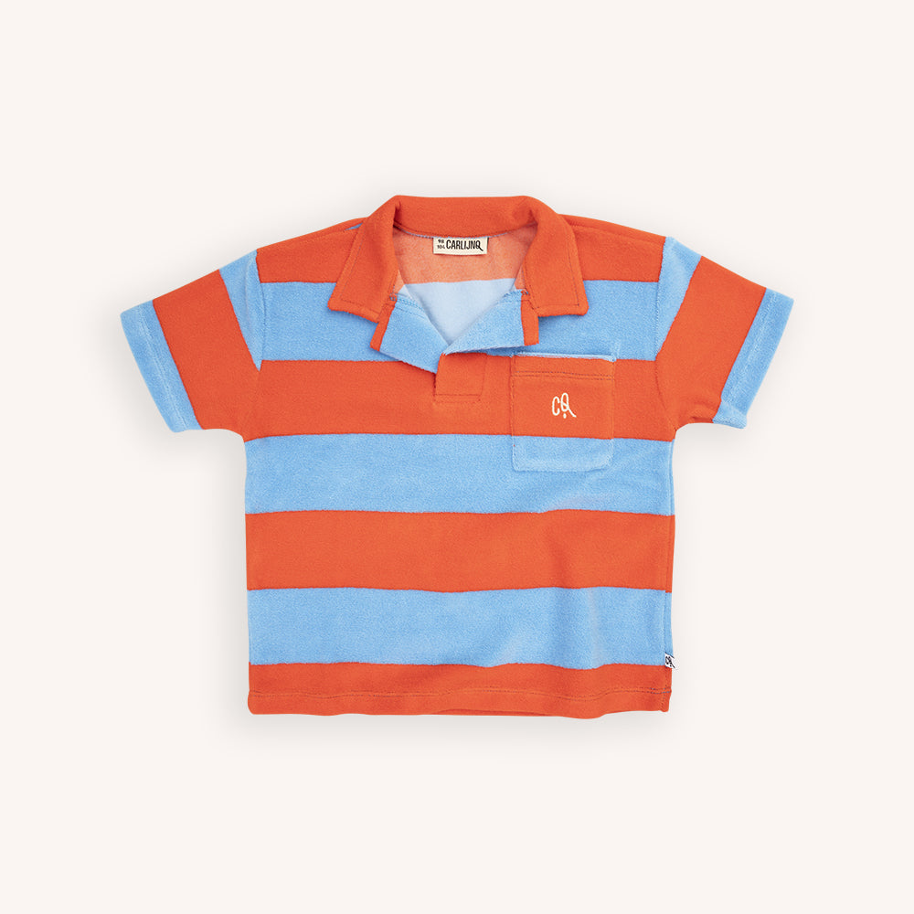 Stripes Red/Blue - Loose Fit Polo