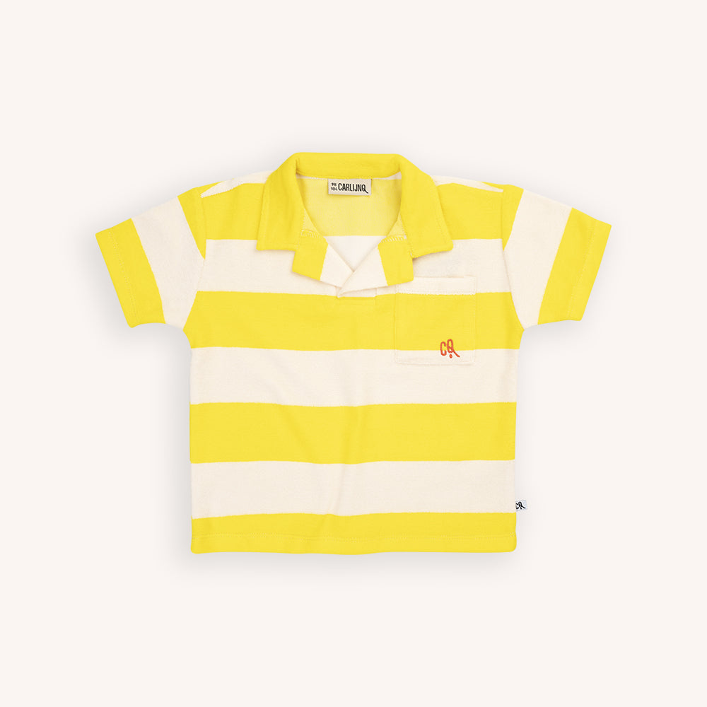 Stripes Yellow - Loose Fit Polo